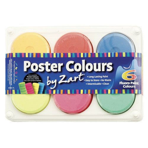 Creative School Supply Poster Colour Palette Fluoro Set of 6