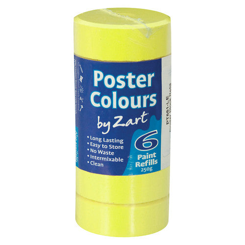 Creative School Supply Poster Colours Refill Lemon Pack of 6
