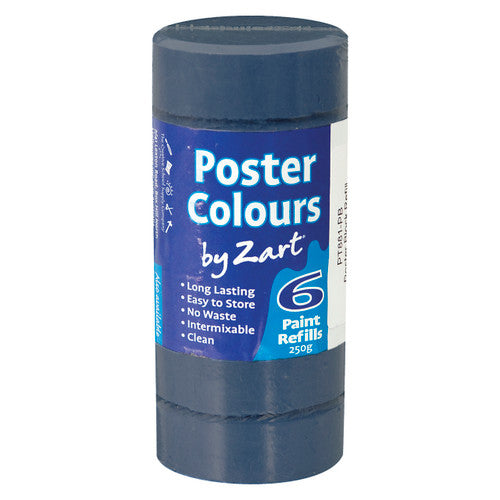 Creative School Supply Poster Colours Refill Prussian Blue Pack of 6