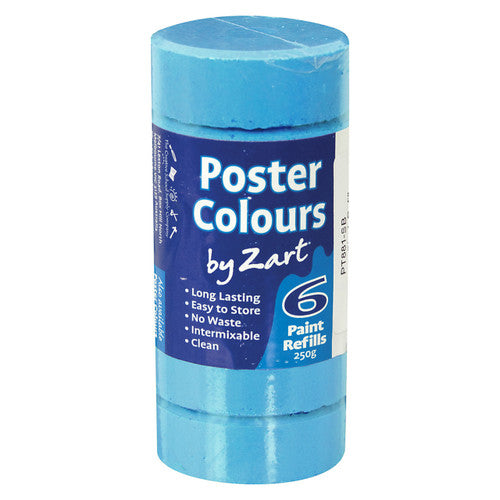 Creative School Supply Poster Colours Refill Sky Blue Pack of 6