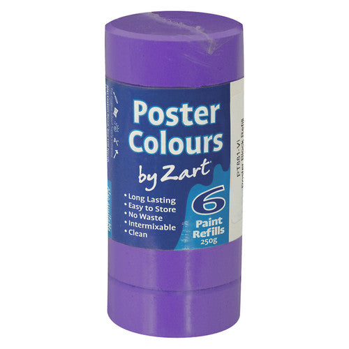 Creative School Supply Poster Colours Refill Violet Pack of 6