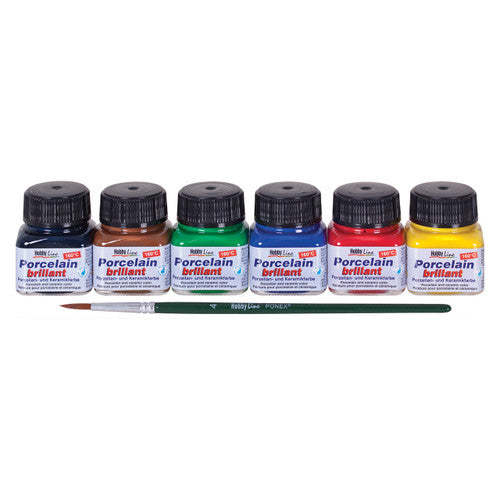 Creative School Supply Porcelain Paints 20ml Assorted Pack of 6
