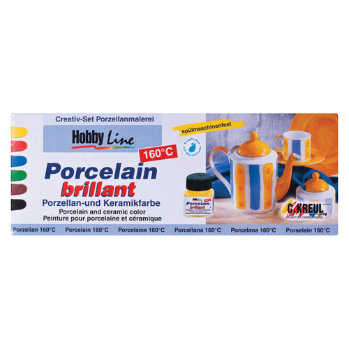 Creative School Supply Porcelain Paints 20ml Assorted Pack of 6