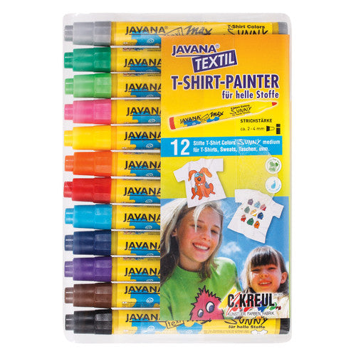 Creative School Supply Textile Markers Assorted Pack of 12