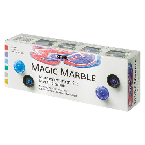 Creative School Supply Magic Marble Metallic Paint Set of 6