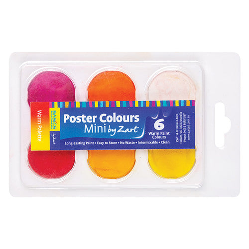 Creative School Supply Zart Mini Poster Colours Warm
