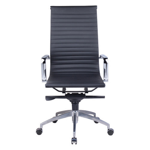 Rapidline PU605H High Back Executive Chair Black PU