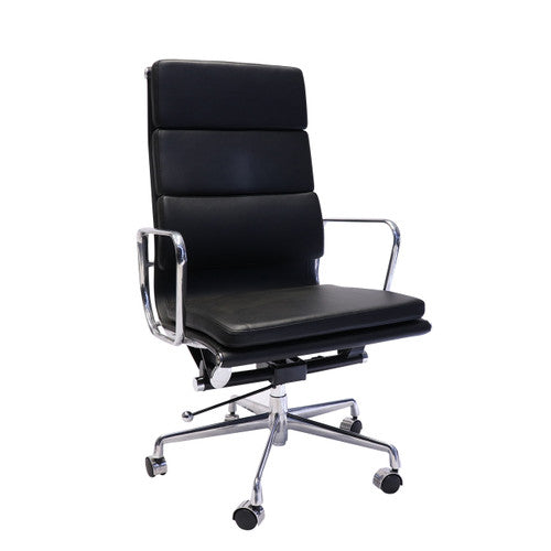 Rapidline PU900H High Back Executive Chair Black PU
