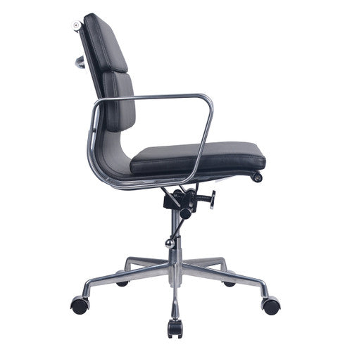 Rapidline PU900M Medium Back Executive Chair Black PU