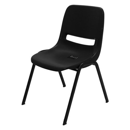 Rapidline P100 Stackable Heavy Duty Visitor Chair Black