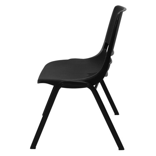 Rapidline P100 Stackable Heavy Duty Visitor Chair Black
