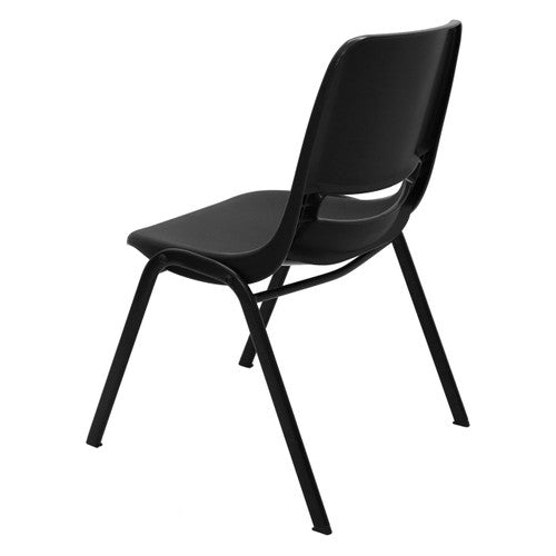Rapidline P100 Stackable Heavy Duty Visitor Chair Black