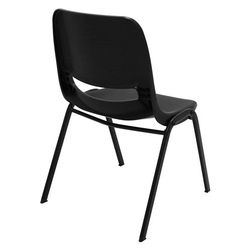 Rapidline P100 Stackable Heavy Duty Visitor Chair Black