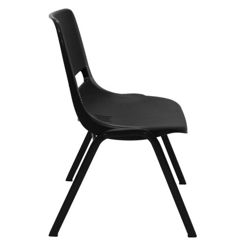 Rapidline P100 Stackable Heavy Duty Visitor Chair Black