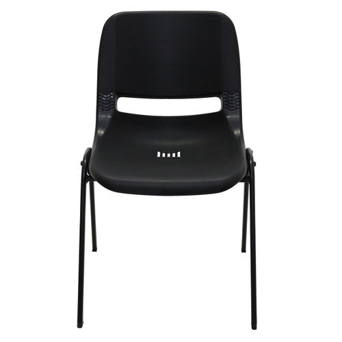 Rapidline P100 Stackable Heavy Duty Visitor Chair Black