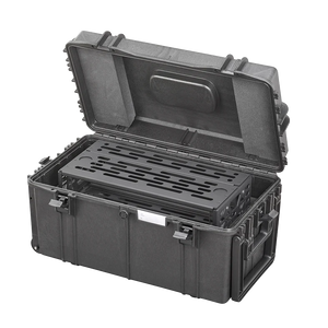 Panaro A-RACK2U-MAX630 open with the 2U compact rack frame fitted inside