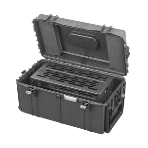 Panaro A-RACK3U-MAX630 open with the 3U compact rack frame fitted inside