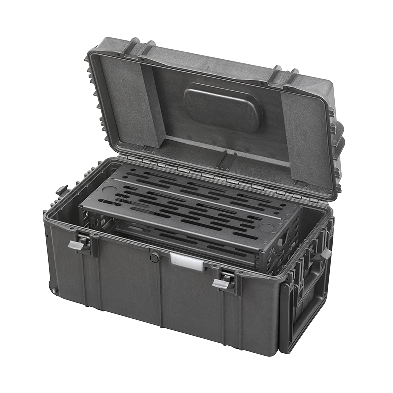 Panaro A-RACK3U-MAX630 open with the 3U compact rack frame fitted inside