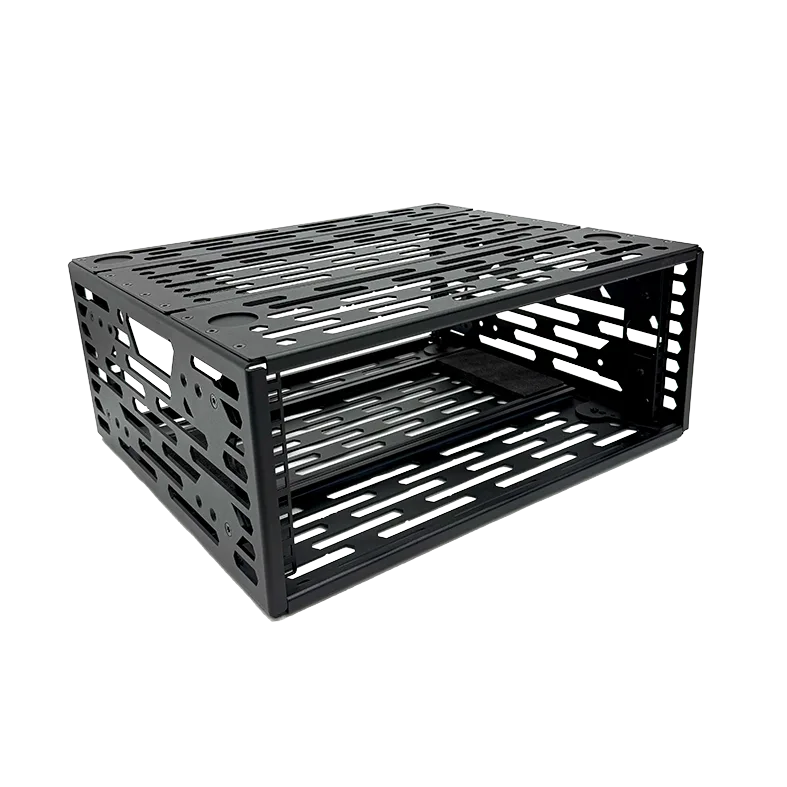 Panaro 4U A-RACK aluminium frame on its own with open slotted sides