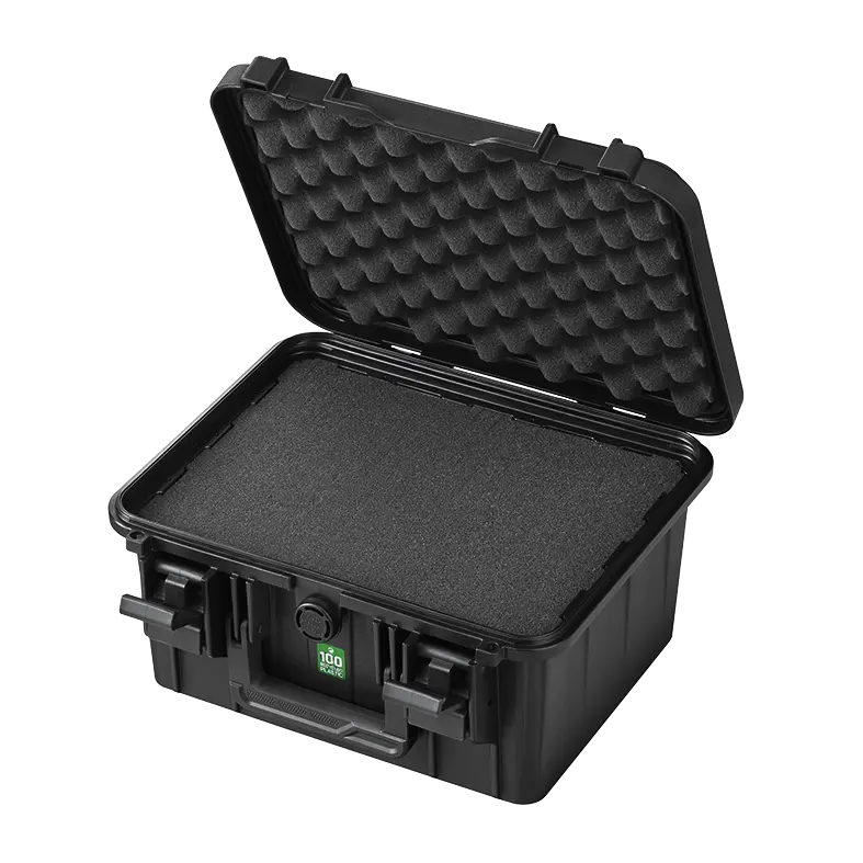 Panaro EKO30DS deep compact case open with cubed foam in the base and convoluted lid foam