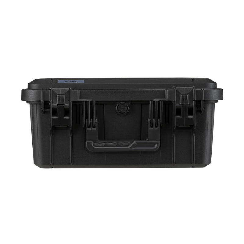 Front of the closed Panaro EKO60D deep case with latches and handle