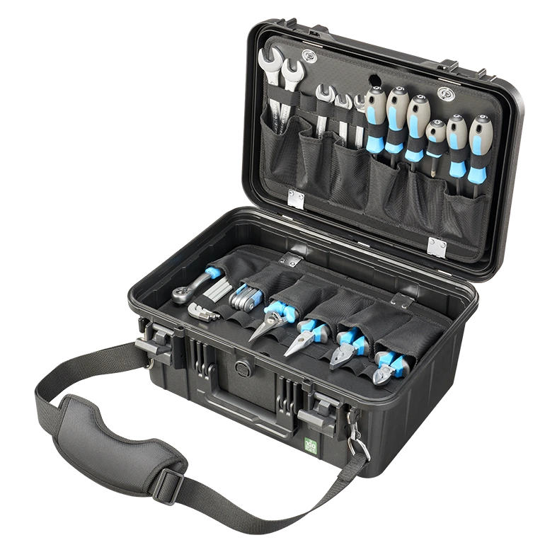 Panaro EKO60DPA-P kit lid panel holding example spanners and screwdrivers (tools not included)