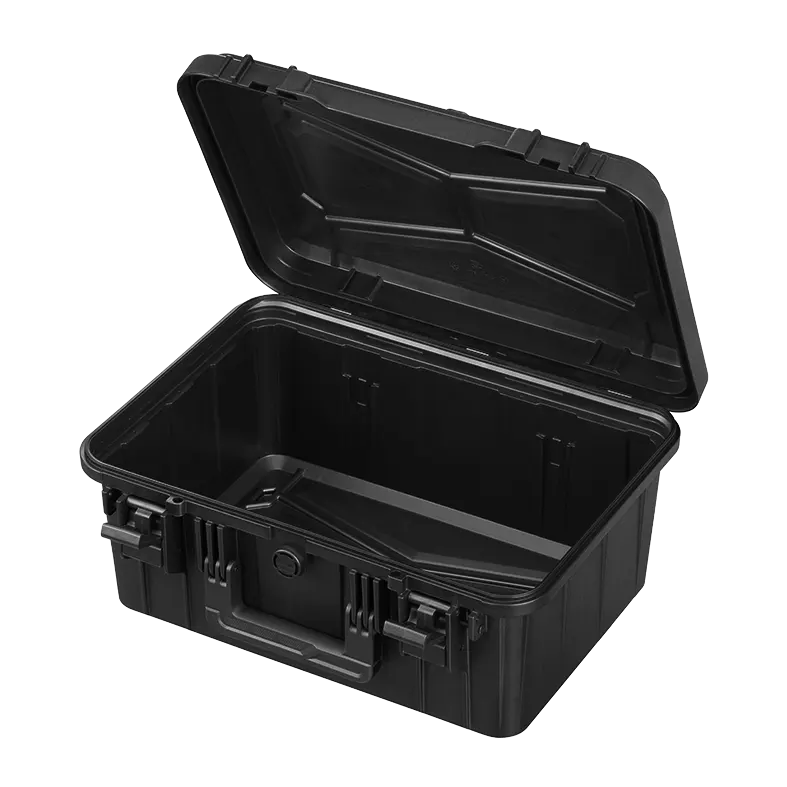 Panaro EKO60D deep case open and empty, showing the tall base