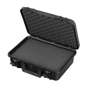 Panaro EKO60S open with grey cubed foam in the base and convoluted foam in the lid
