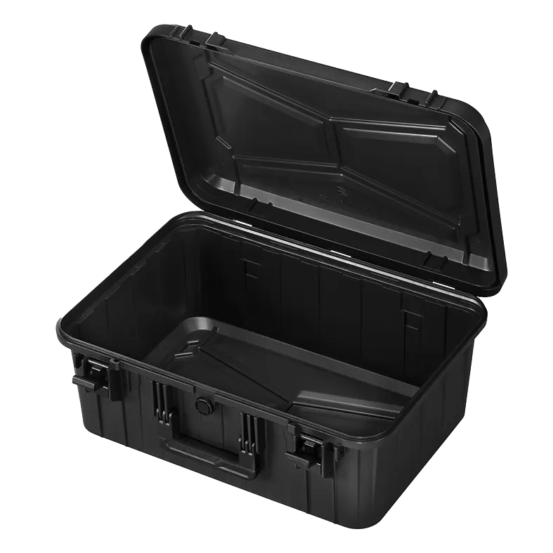 Panaro EKO90D deep case open and empty, showing the tall base