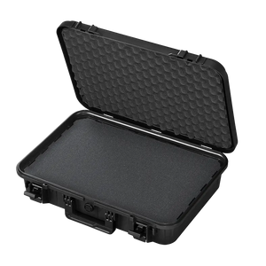 Panaro EKO90S open with grey cubed foam in the base and convoluted foam in the lid