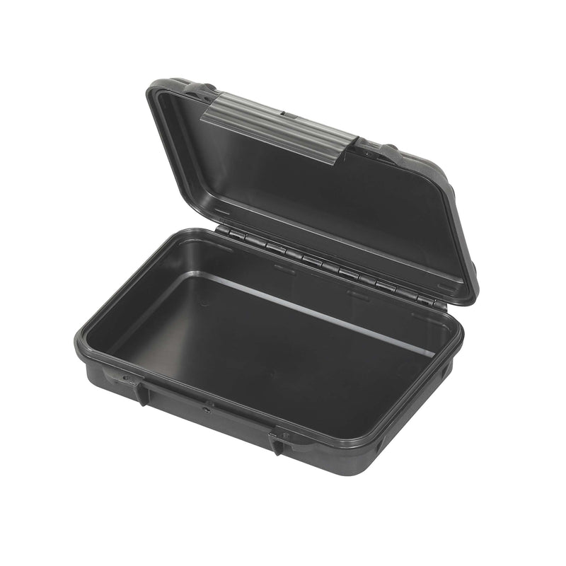 MAX002V opened to show the plain black interior with no foam fitted