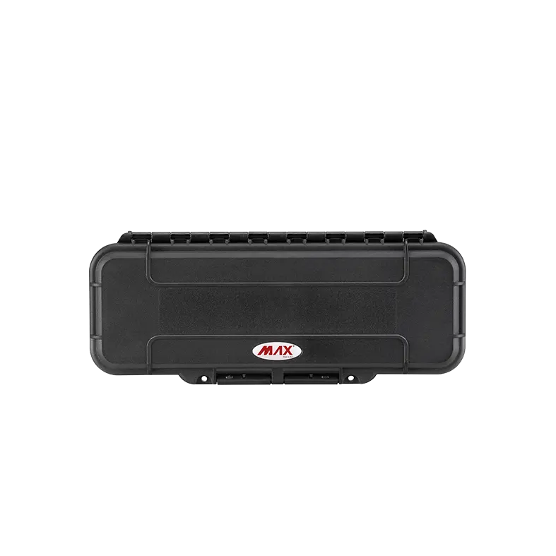 Panaro MAX005HDS waterproof case in black with High Density Cubed Foam, open or detail view of the interior configuration