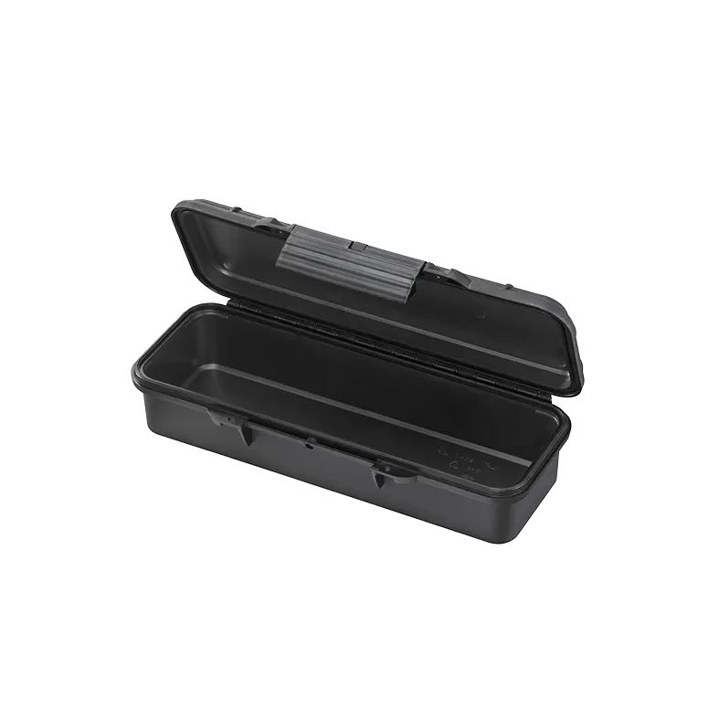 Panaro MAX005V waterproof case in black, closed front view showing latches and moulded shell
