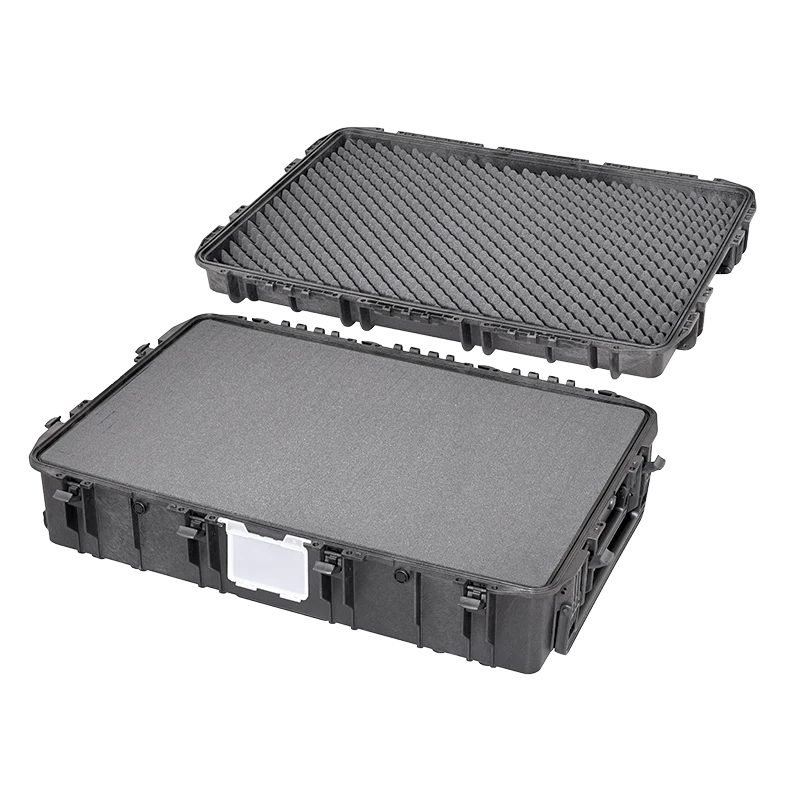 Panaro MAX1090H280S-R with the removable lid lifted off, cubed foam in the base and convoluted foam in the lid