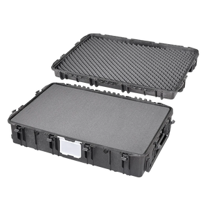 Panaro MAX1090H280S-R with the removable lid lifted off, cubed foam in the base and convoluted foam in the lid
