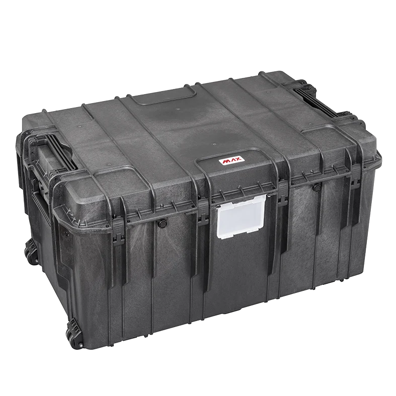 Panaro MAX1090H510-H waterproof case in black with Hinged Lid, open or detail view of the interior configuration