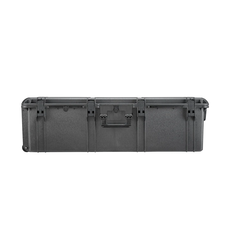 Panaro MAX1100H330S waterproof case in black with Cubed Foam, open or detail view of the interior configuration
