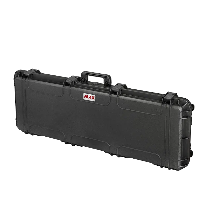 Panaro MAX1100SAD waterproof case in black with Layered High Density Foam, open or detail view of the interior configuration