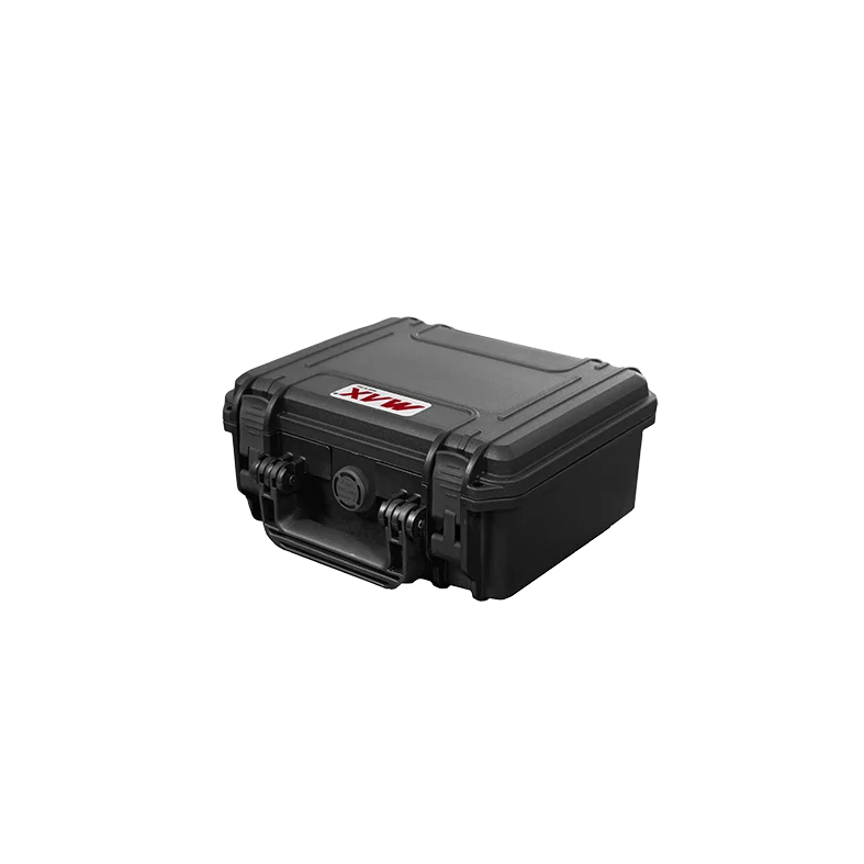 Panaro MAX235H105 waterproof case in black, open or detail view of the interior configuration