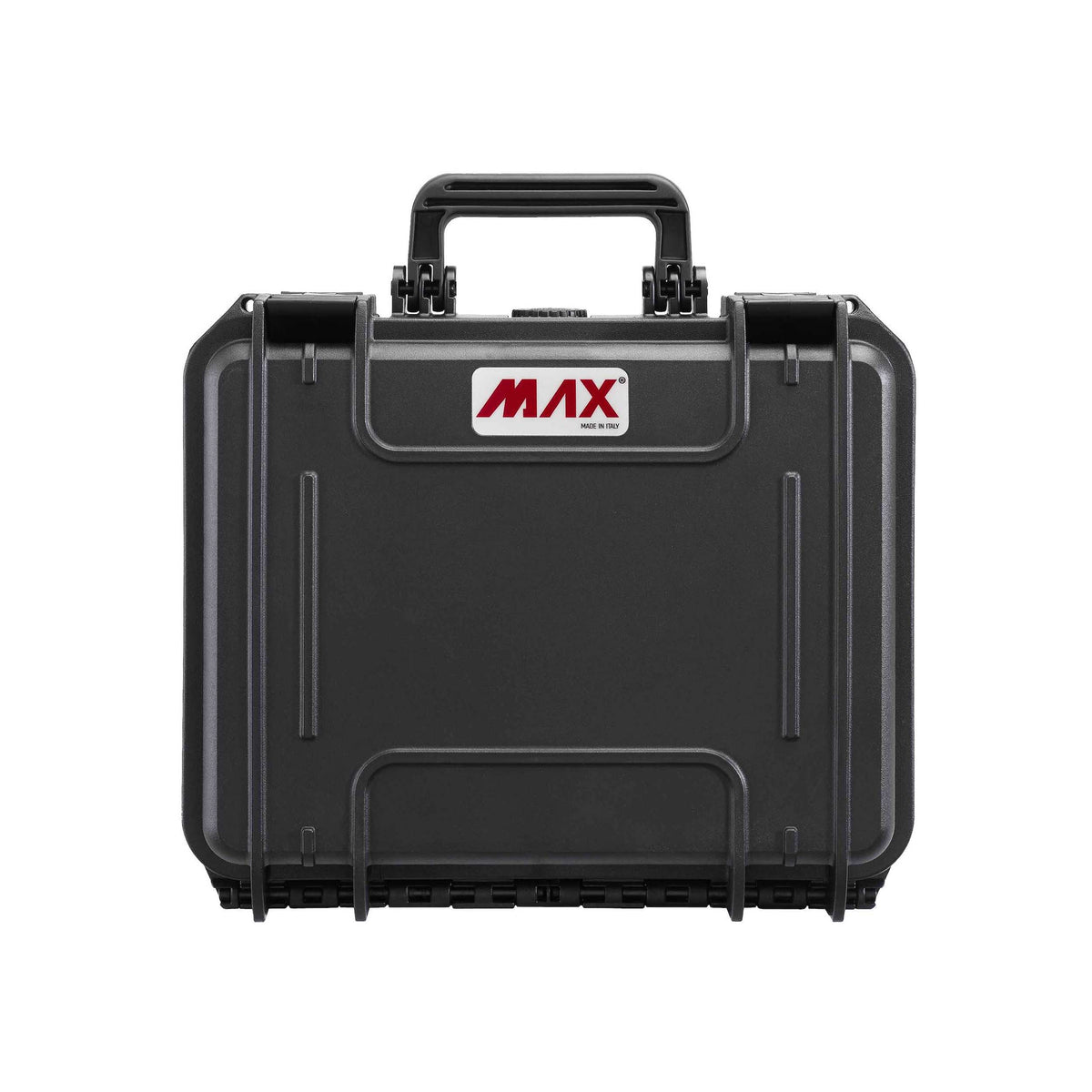 Front elevation of the black MAX300 with the handle up and the MAX label in the centre