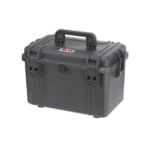 Black Panaro MAX400S closed, a tall top opening case with the handle and MAX logo on the lid