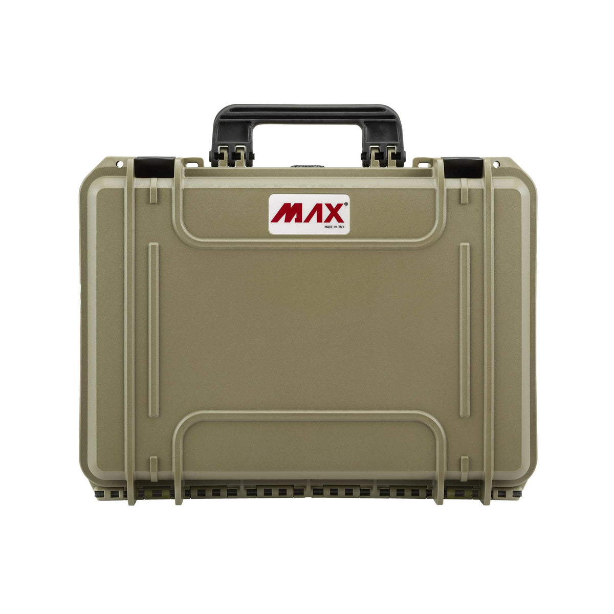 Front view of the sahara MAX430 lid with handle and red MAX badge