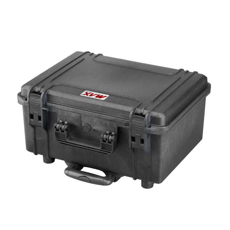 MAX465H220 trolley case lying flat, latch side forward, handle stowed