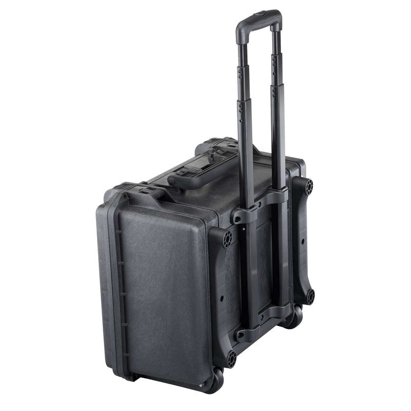 MAX465H220 trolley case from the rear corner with the handle extended