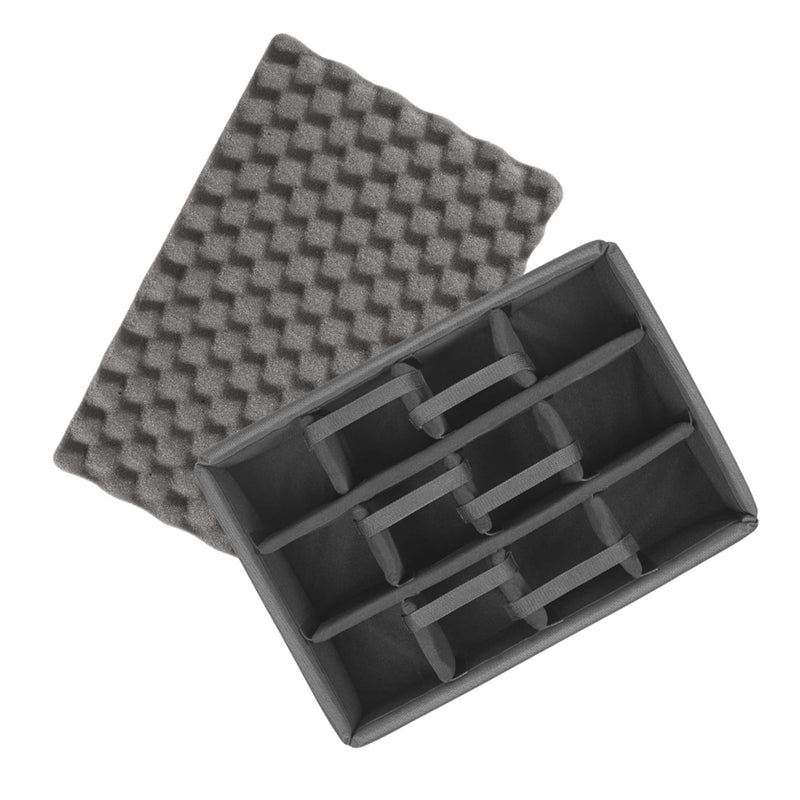 Panaro CAM kit for the MAX505: the padded divider insert and the convoluted lid foam shown out of the case