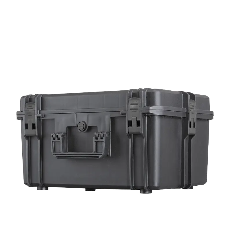 Panaro MAX505H280S waterproof case in black with Cubed Foam, open or detail view of the interior configuration