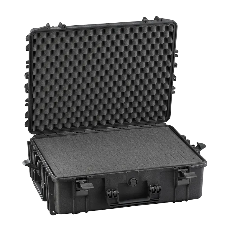Panaro MAX540H190S waterproof case in black with Cubed Foam, closed front view showing latches and moulded shell