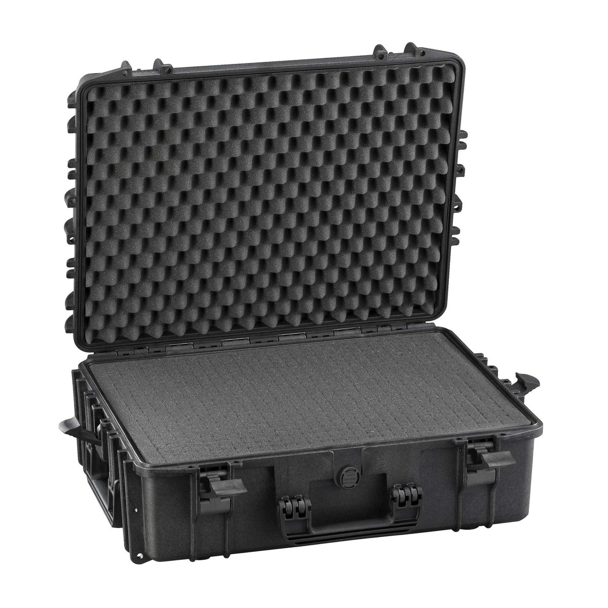 Panaro MAX540H190S open: grey cubed foam fills the base of the black MAX540H190 and convoluted foam lines the lid