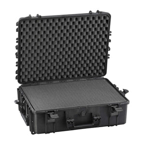 Panaro MAX540H190S open: grey cubed foam fills the base of the black MAX540H190 and convoluted foam lines the lid