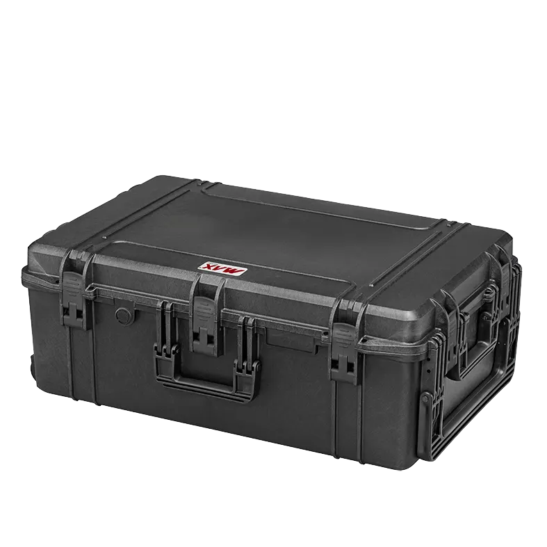 Panaro MAX750H280S waterproof case in black with Cubed Foam, open or detail view of the interior configuration
